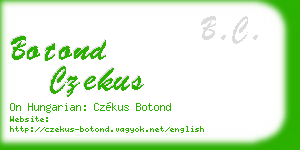 botond czekus business card